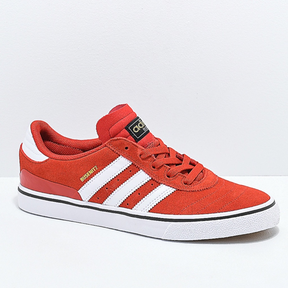 Adidas Busenitz Red/White Suede Sneaker